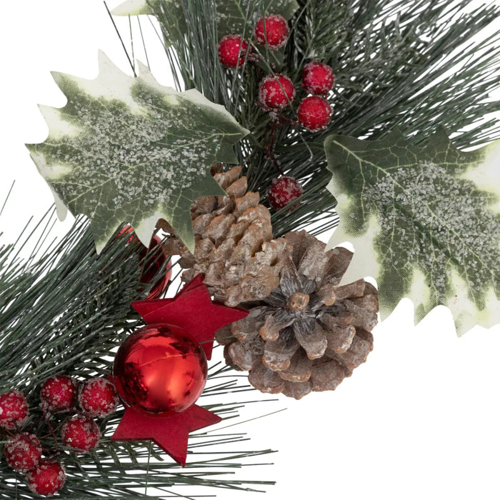 Guirlande Nature bois branches 1,5m rouge