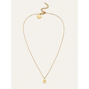 Collar Medallion Polaris Baño Oro