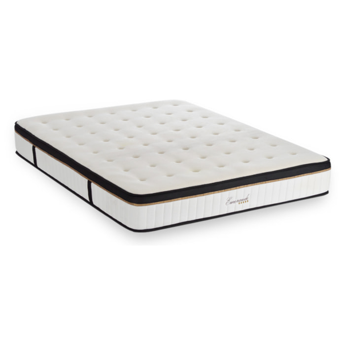 Matelas EMERAUDE Mémoire de Forme - 24cm - Accueil moelleux, soutien ferme