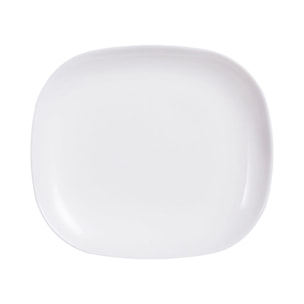 Assiette blanche plate 21.5 cm x 19 cm Sweet Line - Luminarc