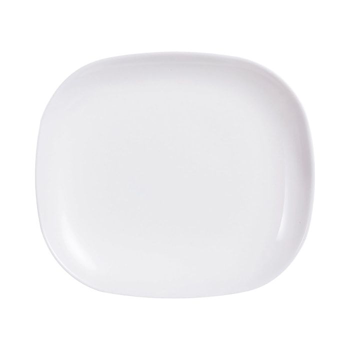 Assiette blanche plate 21.5 cm x 19 cm Sweet Line - Luminarc