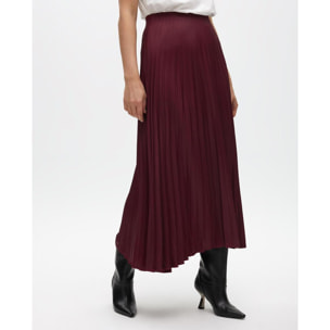 Gonna plissettata effetto cerato