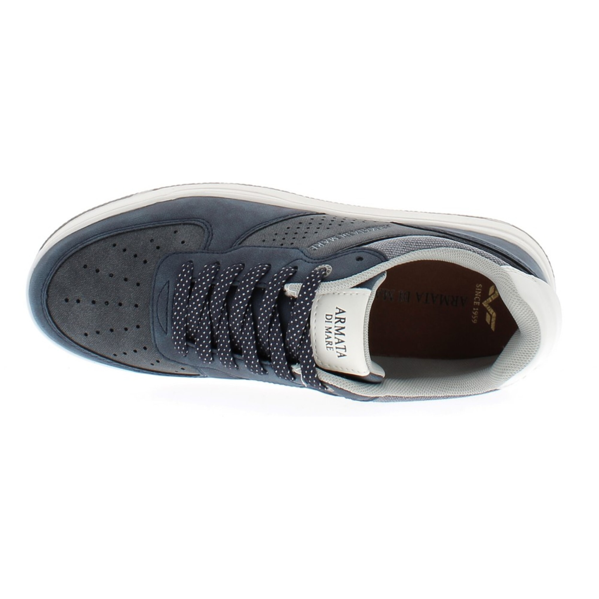 Armata di Mare Scarpe Uomo Sneakers Basse Stringate con Soletta Rimovibile in Memory Foam AMU S25N719 Navy