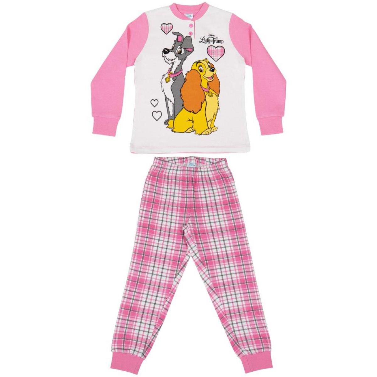 Pigiama lungo Lilli e il Vagabondo Fuxia Lei Disney Multicolor