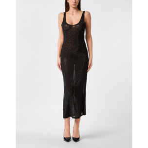 PHILIPP PLEIN Vestido largo de tirantes MONOGRAM