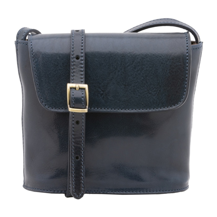 Borsa a tracolla uomo in vera pelle - Modello Castillon - 100% pelle - 16.0 x 17.5 x 7.0 cm