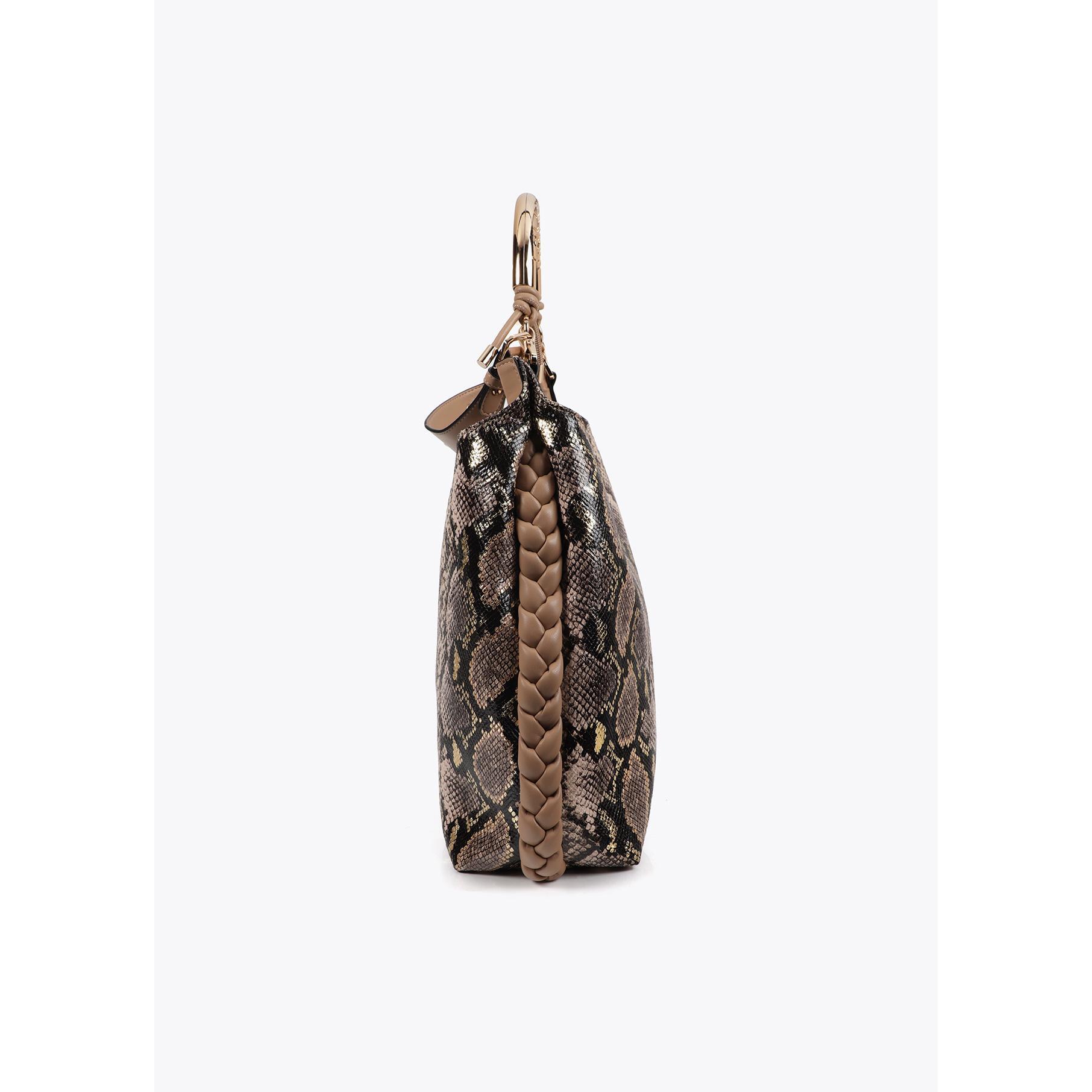 Borsa Shopper con Manico Metallico