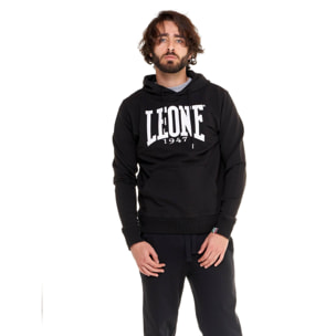 Sudadera de hombre Leone Basic de algodón no perchado con capucha