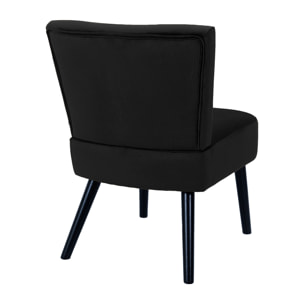 Fauteuil Crapaud Giulia Noir