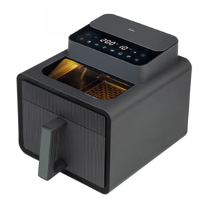 Freidora de aire JATA JEFR1270 de 5,8 litros. Digital. 6 programas de cocinado. Con ventana para ver los alimentos