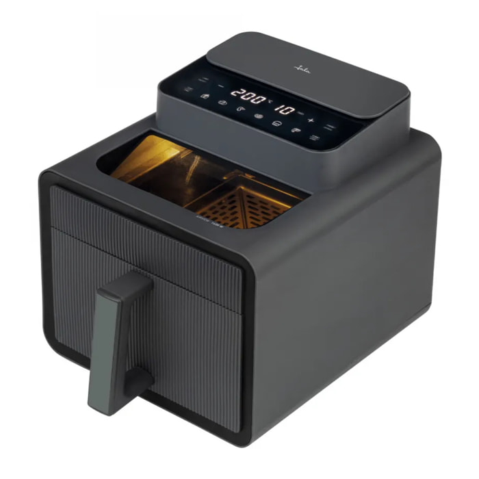 Freidora de aire JATA JEFR1270 de 5,8 litros. Digital. 6 programas de cocinado. Con ventana para ver los alimentos