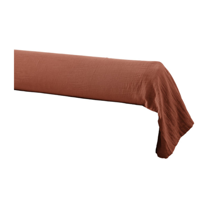 Housse de traversin en gaze de coton 85 x 185 cm - GAIA