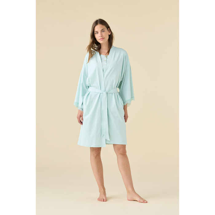 Vestaglia kimono donna estiva in cotone articolo essential. Noidinotte