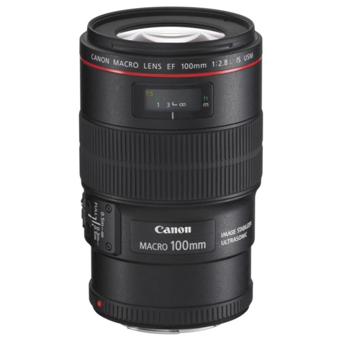 Objectif pour Reflex Plein Format CANON EF 100mm f/2.8 L IS Macro USM