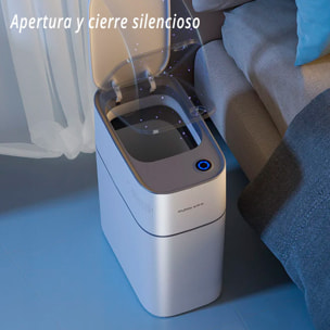 Papelera cubo de basura 15 l con sensor de movimiento inteligente sin contacto - incluye 20 bolsas de basura