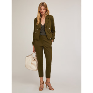 Motivi - Giacca spencer misto cotone - Verde militare