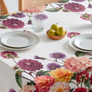 Nappe imprimée anti-tâches DARLIN ROUGE