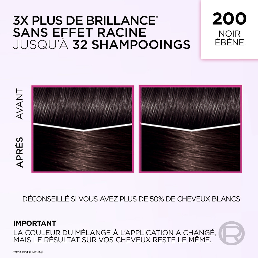 L'Oréal Paris Casting Crème Gloss Coloration 200 Noir ébène