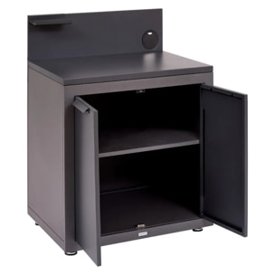 Module 2 portes pour cuisine d'été Oxyana gris graphite