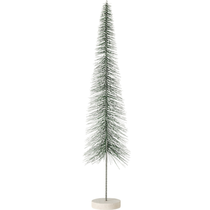 J-Line décoration Sapin De Noël Neige - plastique - vert - large