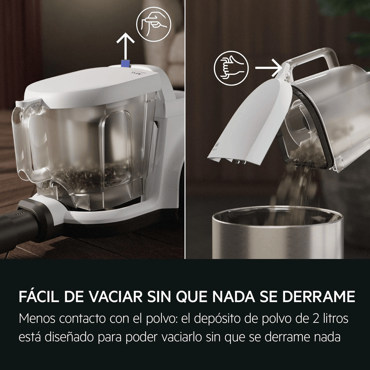 AEG Aspiradora sin bolsa 5000 de 850 W y 78 dB(A) AL51C1DRF | Reacondicionado