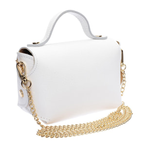 Borsa a spalla Anna Luchini Bianco