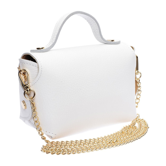 Borsa a spalla Anna Luchini Bianco