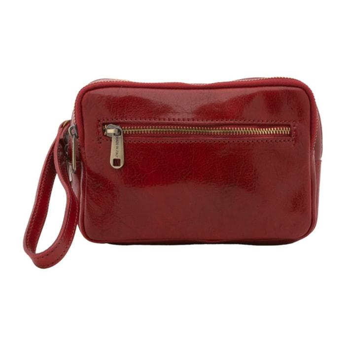Borsa a mano da uomo in vera pelle - Modello False - 100% pelle - 20.0 x 14.0 x 5.0 cm