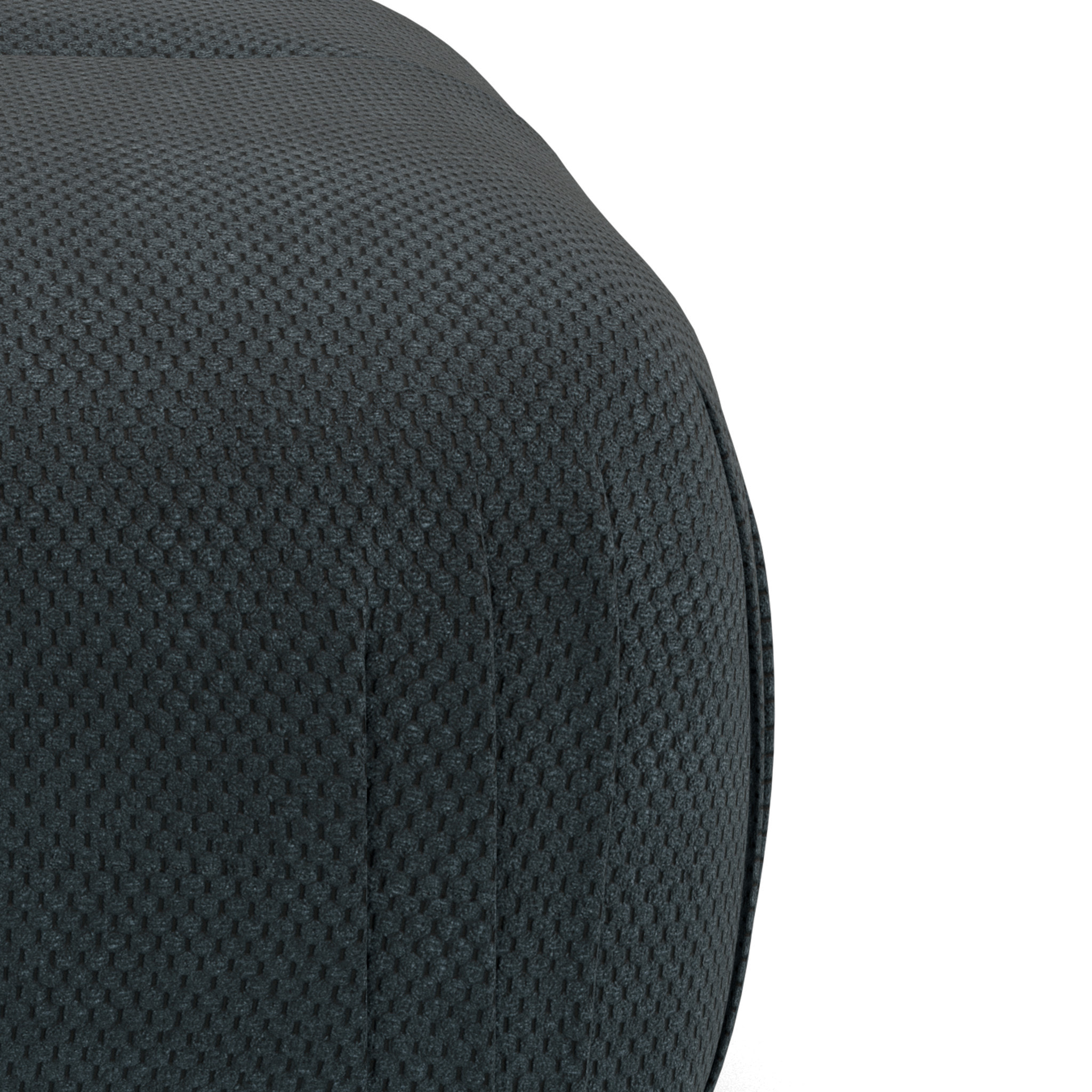 Penelope - pouf en velours texturé - Noir