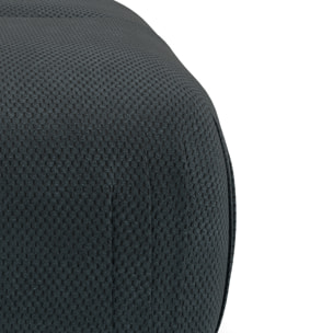 Penelope - pouf en velours texturé - Noir