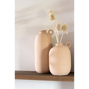 J-Line vase Cassia - céramique - beige - large - 38 cm de hauteur
