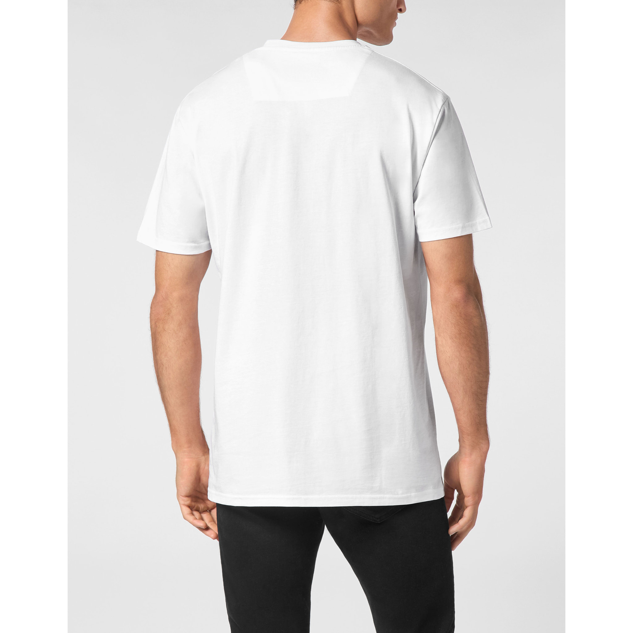 PHILIPP PLEIN Camiseta de cuello redondo y manga corta SKULL
