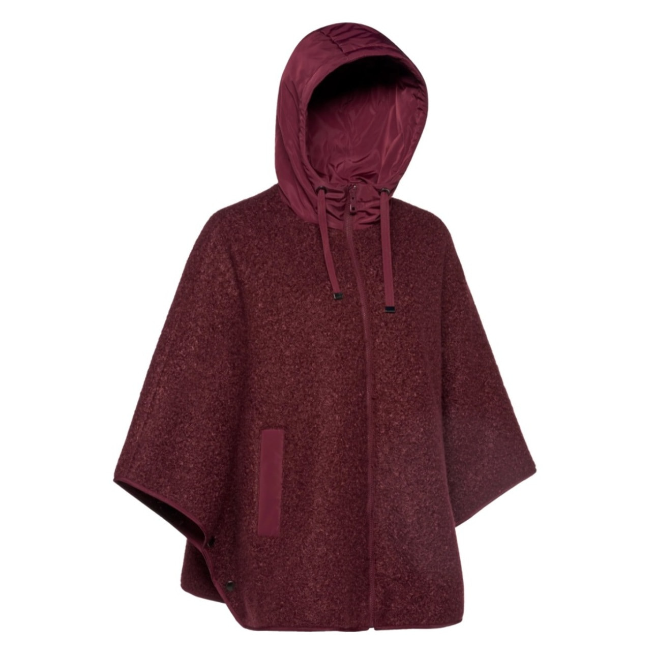 Chaqueta Mujer de la marca GEOX  modelo W SWEATER CURLY CAPE BURDEOS