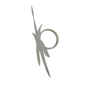Anillo estrella XXL latón plata 10µ