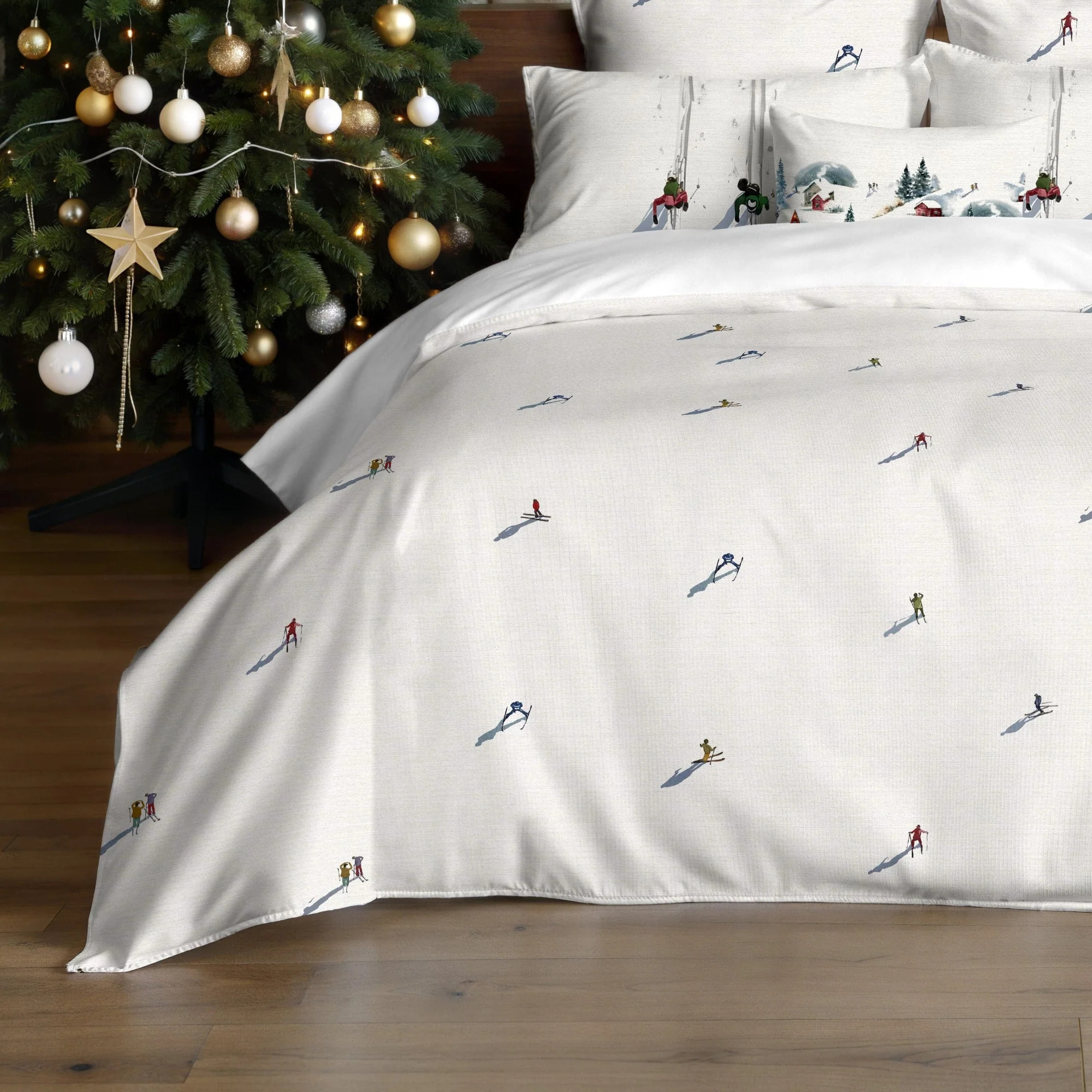 Housse de couette avec boutons-pression Skier