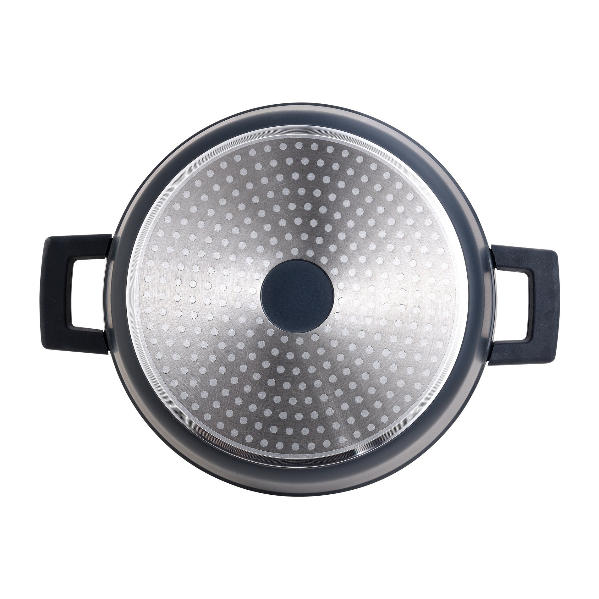 Cacerola Ø28x13cm en Aluminio fundido con tapa apta para inducción INDIGO MasterPRO