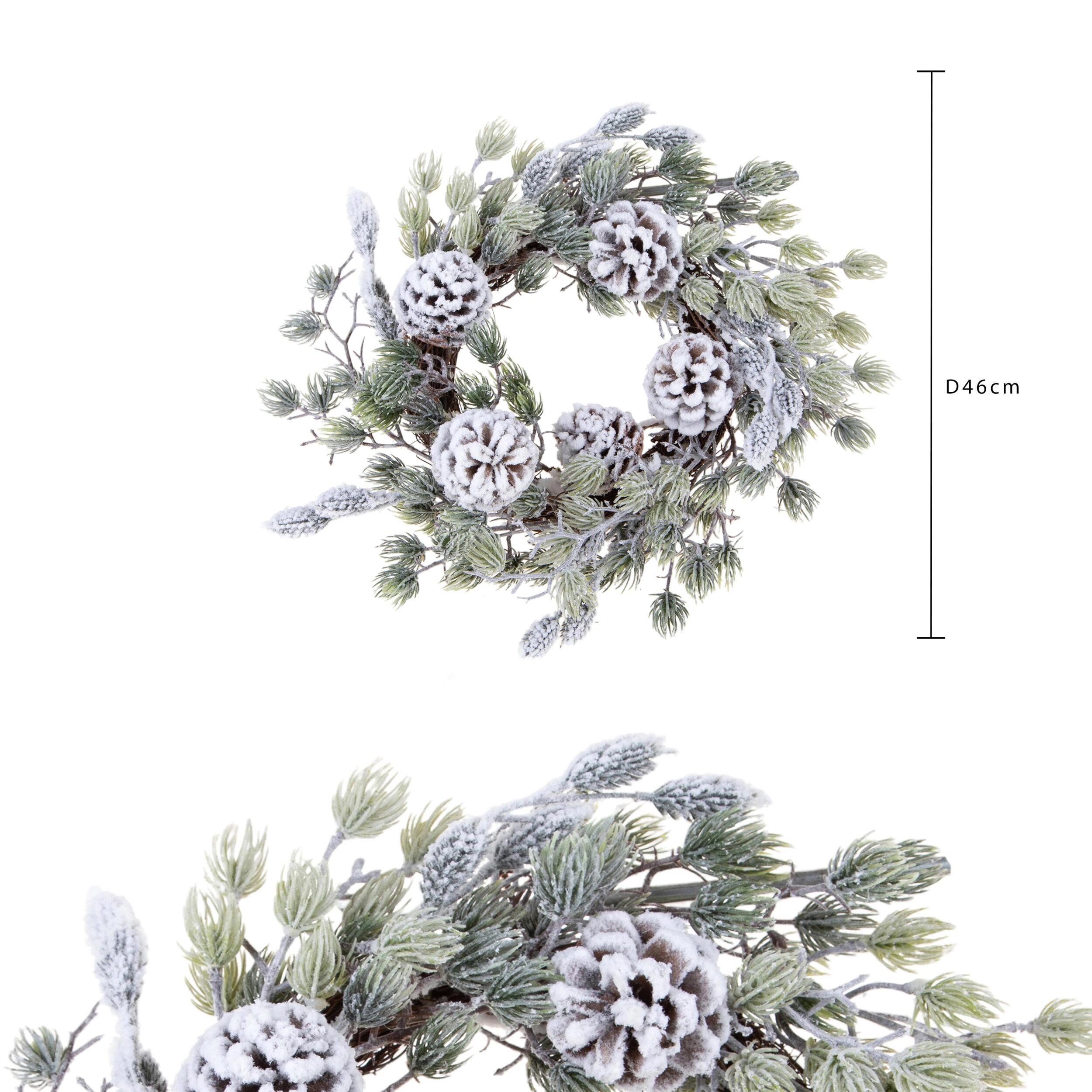 Corona natalizia - Pezzi 1 - 46xH12x46cm - Bianchi Dino SpA