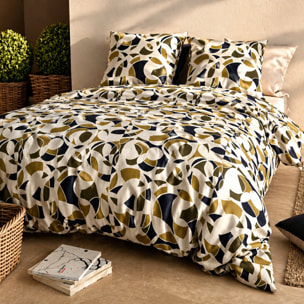 Parure housse de couette imprimé 100% coton - klee