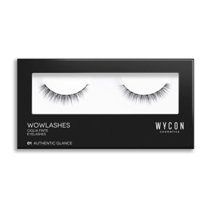 WOW LASHES 01 AUTHENTIC GLANCE Ciglia a banda intera dall'effetto naturale