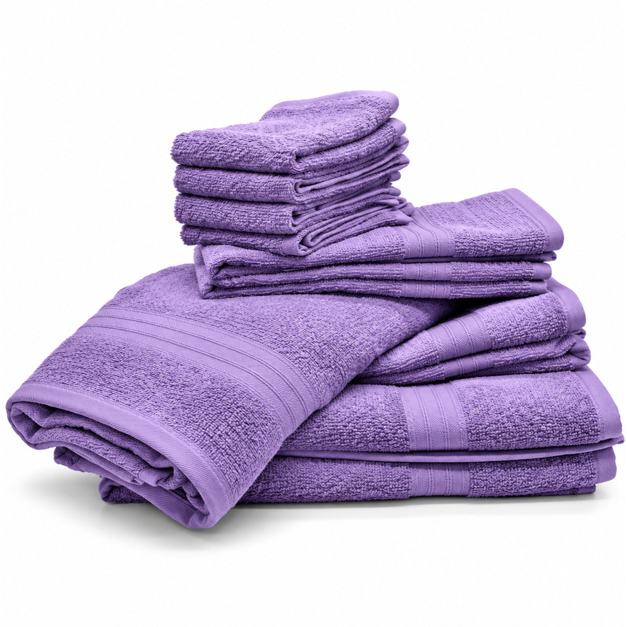 BASSETTI Set 5 Asciugamani in 100% Cotone