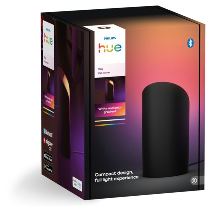Lampe connectée PHILIPS HUE Play Wall washer Noir White&Color gradie