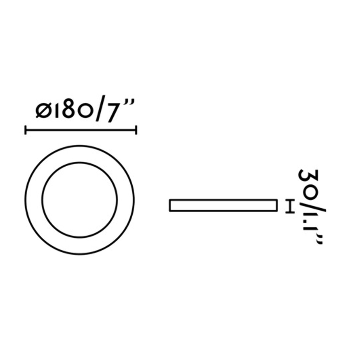 TED Lampe encastrable blanche