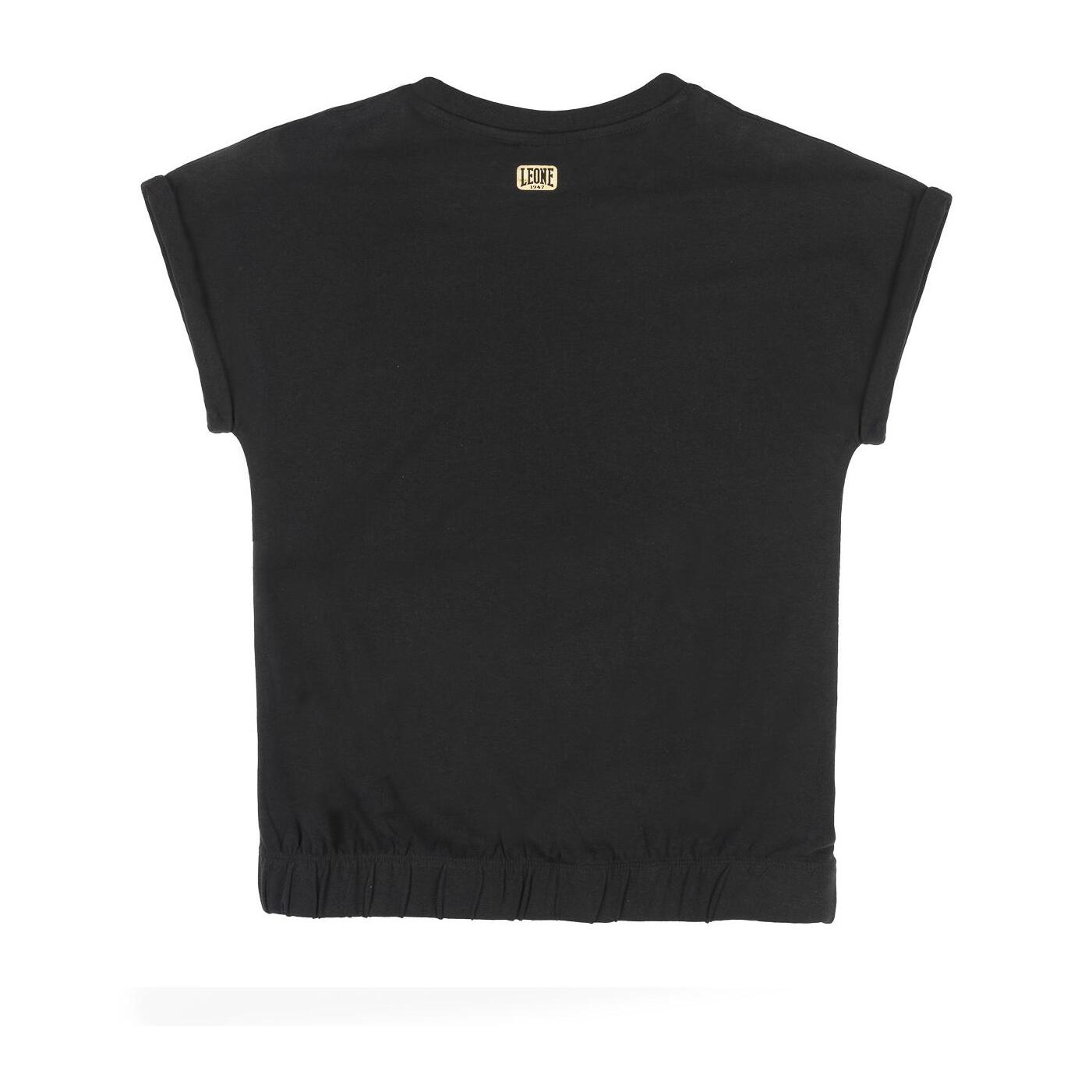 Camiseta corta de niña brillante