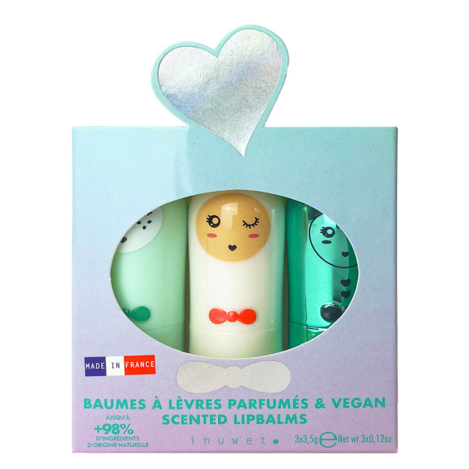 Pomme Barbe à Papa Cupcake - Coffret 3 Baumes à Lèvres