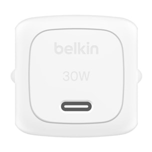 Chargeur BELKIN 30W USB charge rapide PPS Blanc