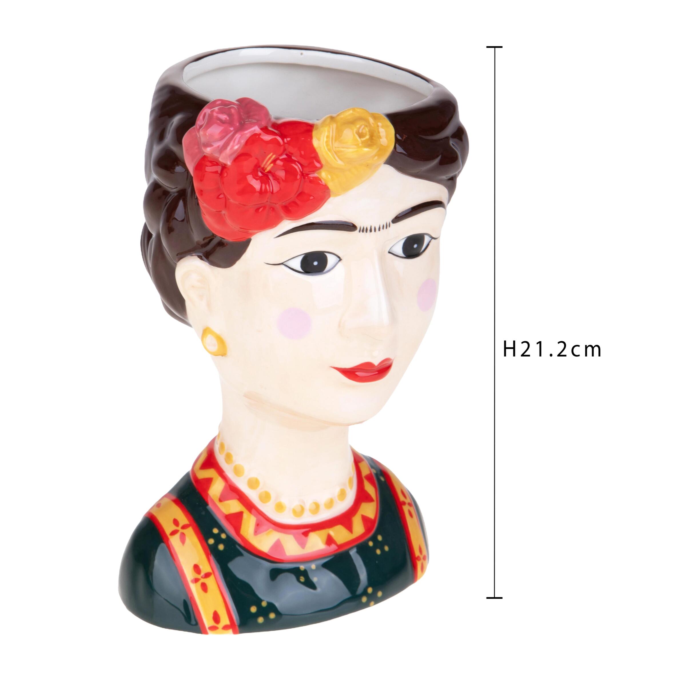 Vaso Frida - Pezzi 1 - Colore: Multicolore - 13xH21,2x13cm - Bianchi Dino -