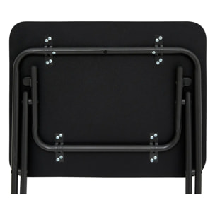 Table pliante 1 place Noir