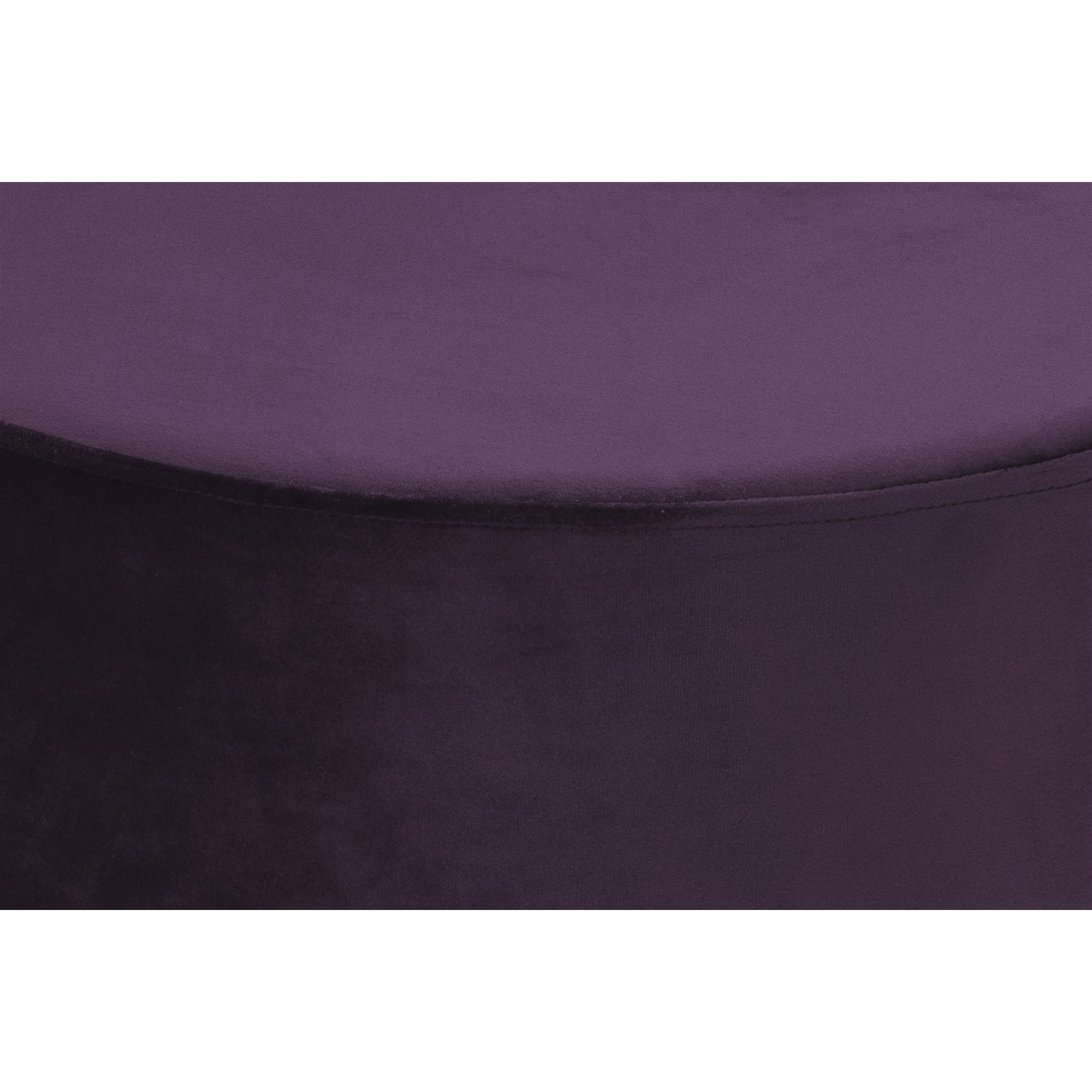 Pouf contenitore Nano in velluto e metallo dorato