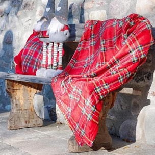 Intrecci – Coperta plaid in micropile tartan