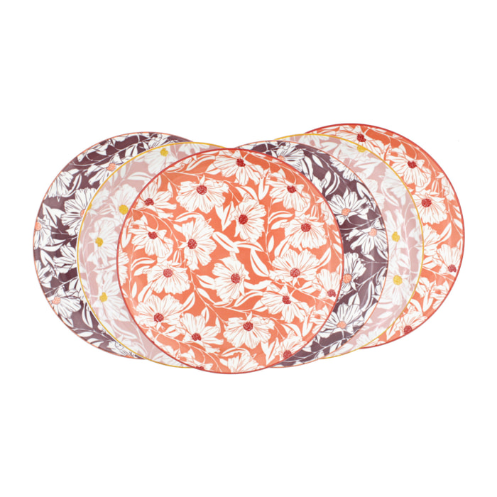 Lot de 6 grandes assiettes, OPHELIA
